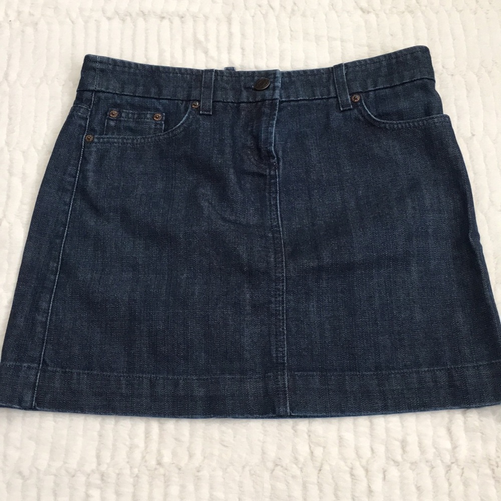 J. Crew denim mini skirt